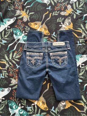 Rock Revival Sherry Skinny Jeans Rhinestone Medium Wash Size 26